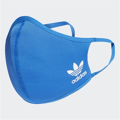 mondkapje adidas blauw|adidas Face Covers 3.